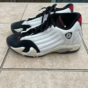 Air Jordan XIV 14 Retro Last Dance Shot 2005 White Black Toe 311832-162 Size 9 2005 Nike Air Jordan Retro 14 OG  main image 3